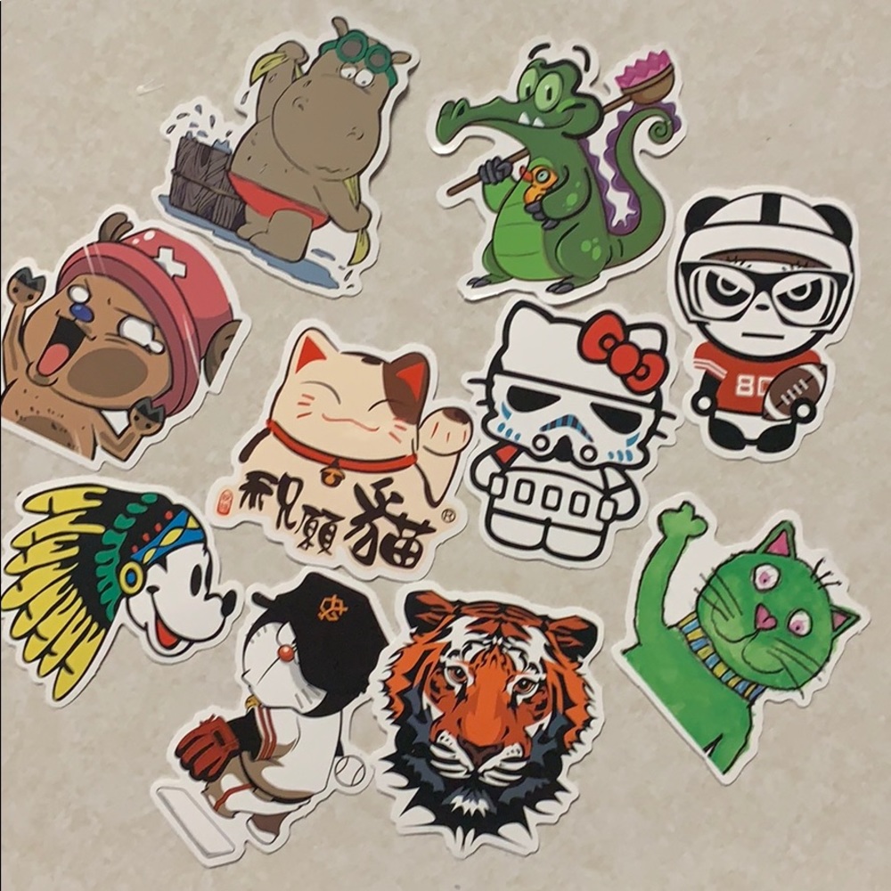 10 STICKERS!